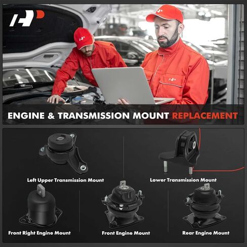 مجموعة حامل محرك المحرك وناقل الحركة A-Premium 5 قطع متوافقة مع Honda Accord 2013 2014 2015 2016 2017، 3.5 لتر in Saudi Arabia