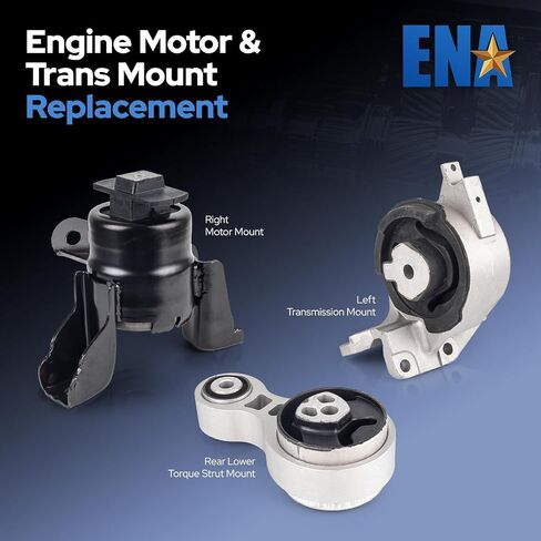 ENA Set of 3 Engine Motor Mount and Transmission Mount and Torque Strut Mount Set Compatible with Ford Fusion 2010 2011 2012 Mercury Milan 2010 2011 L4 2.5L Auto Trans Replace A4431 A5556 A5740 in Saudi Arabia