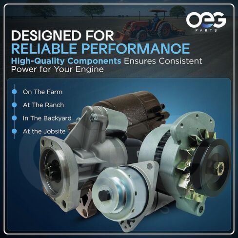 OEG Parts New Starter Compatible With Cummins Case IH 3283813, 3675245RX, 3957589, 2280005620, 2280005621, 2280005622, 2280006390, 2280006391, IS1077, 41052337, 41029041, 41029050, SND0741, SIA0009 in Saudi Arabia