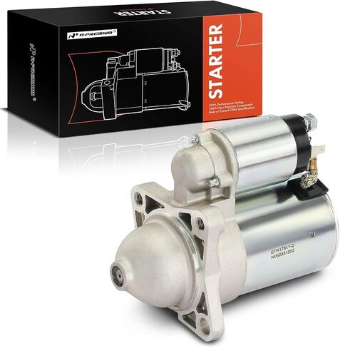 A-Premium Starter Motor Compatible with Kia Rio 2001 2002 2003 2004 2005, 12V 0.9KW 8-Teeth Clockwise, Replace# K30A18400, OK30A18400 in Saudi Arabia
