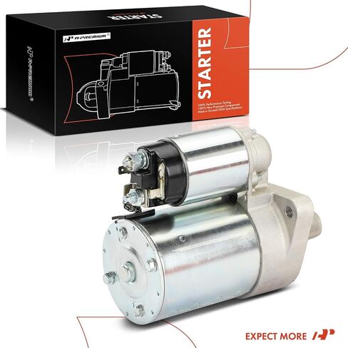 A-Premium Starter Motor Compatible with Kia Rio 2001 2002 2003 2004 2005, 12V 0.9KW 8-Teeth Clockwise, Replace# K30A18400, OK30A18400 in Saudi Arabia
