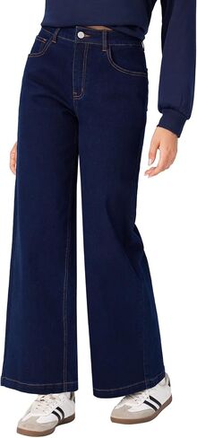 CIDER Women's Wide Leg Jeans High Waist Flared Denim Pants in Saudi Arabia