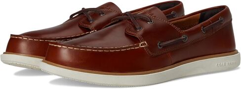 Cole Haan Men's Grand Crosscourt Boat Shoe, British Tan/Dark Chocolate/Ivory, 12-M US in Saudi Arabia