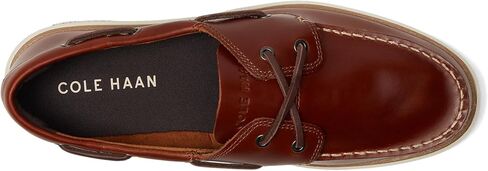 Cole Haan Men's Grand Crosscourt Boat Shoe, British Tan/Dark Chocolate/Ivory, 12-M US in Saudi Arabia