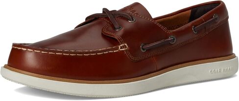 Cole Haan Men's Grand Crosscourt Boat Shoe, British Tan/Dark Chocolate/Ivory, 12-M US in Saudi Arabia