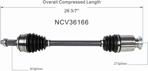 GSP NCV36166 CV Axle Assembly - Compatible with Select Honda CR-V; Right Front (Passenger Side) in Saudi Arabia