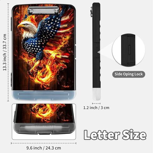 Clipboard with Storage,Clip Boards 8.5X11 with Storage & Pen Holder,Heavy Duty Plastic Nursing Clipboards Foldable,Coaches Clipboard Folder Case,School Office Supplies，Sunflower Butterfly in Kuwait