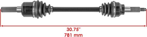 Caltric 2x 59266-0710 Front CV Joint Axle Compatible with Kawasaki Left and Right Length 30.75" in Saudi Arabia