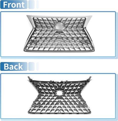 X AUTOHAUX Front Hood Bumper Grille Grill for Lexus GX460 2014-2022 Front Bumper Kidney Grille Grill Facelift for Lexus GX460 2021 F-Sport Chrome Silver Tone in Saudi Arabia