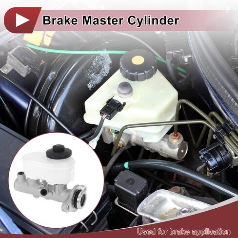 Brake Master Cylinder with Reservoir No.4720133130 for Toyota Camry 1995-2001 Hydraulic Master Cylinder Silver Tone,White Aluminum Alloy,Plastic 1 Pc in Saudi Arabia