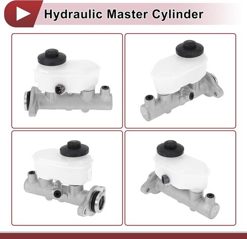 Brake Master Cylinder with Reservoir No.4720133130 for Toyota Camry 1995-2001 Hydraulic Master Cylinder Silver Tone,White Aluminum Alloy,Plastic 1 Pc in Saudi Arabia