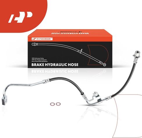 A-Premium Front Passenger Side Brake Hydraulic Hose Compatible with Select Dodge Model - Dakota 2001-2002, 4WD Only in Saudi Arabia