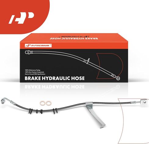 A-Premium Front Passenger Side Brake Hydraulic Hose Compatible with Select Chevrolet and GMC Models - C4500 Kodiak, C5500 Kodiak, C4500 Topkick, C5500 Topkick, 2003-2009 - Replace# 15190275, 10369333 in Saudi Arabia