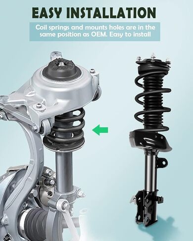 SCITOO Complete Strut Shock Coil Spring Assembly Kit Fit for 2012-2014 for Honda CR-V (Front and Rear Pair) in Saudi Arabia