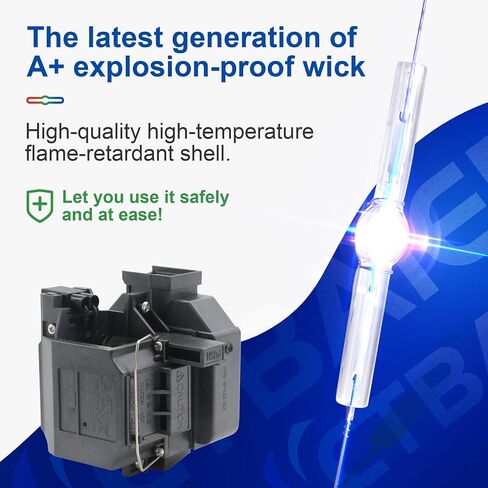 لإبسون ELPLP87 V13H010L87 BrightLink 536Wi PowerLite 520 PowerLite 525W PowerLite 530 PowerLite 535W هايت الجودة استبدال مصباح ضوئي مع السكن in Saudi Arabia