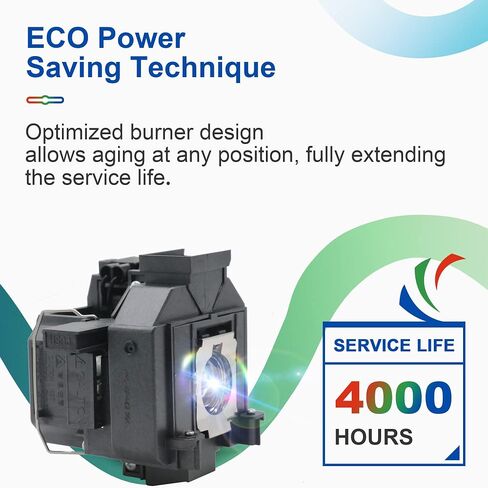 لإبسون ELPLP87 V13H010L87 BrightLink 536Wi PowerLite 520 PowerLite 525W PowerLite 530 PowerLite 535W هايت الجودة استبدال مصباح ضوئي مع السكن in Saudi Arabia
