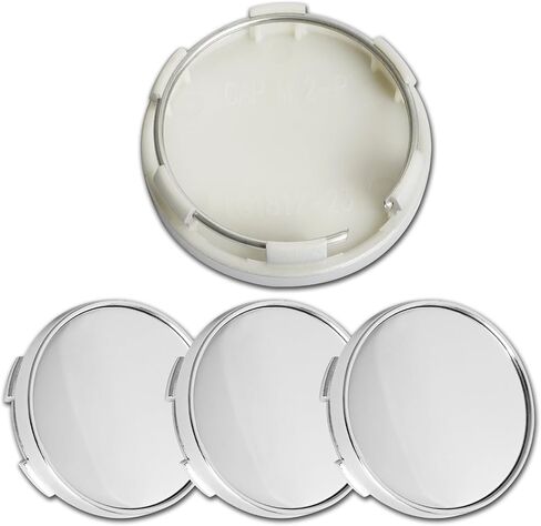 ME 2.5Inch 63MM Wheel Center Caps for Dodge RAM 1500 Rim Hub Caps 6KF18TRMAA, Pack of 4 (Silver, Outer 63MM, Inner 56MM) in Saudi Arabia