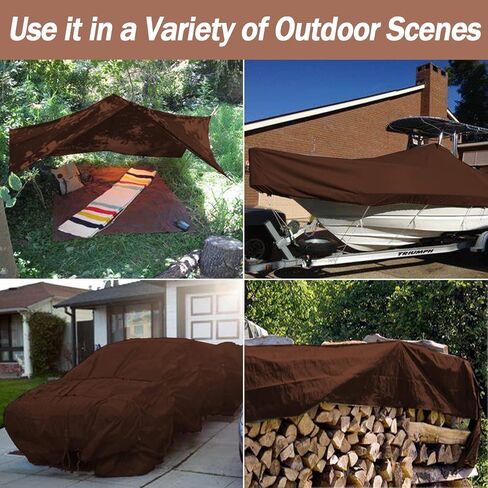 30x40 Heavy Duty Tarp Cove Multi Purpose Protective Cover - Durable, Waterproof, Weather Proof, Rip and Tear Resistant - Extra Thick 10 Mil Polyethylene in Saudi Arabia