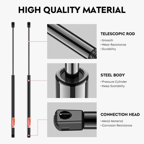 2 Pcs Front Hood Bonnet Lift Supports Struts Shocks Fit for 2000-2006 Ford Taurus Mercury Sable Montego 4368 SG204037 in Saudi Arabia