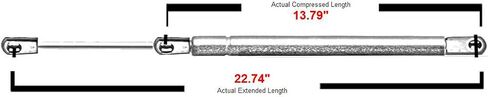 2 Pcs Front Hood Bonnet Lift Supports Struts Shocks Fit for 2000-2006 Ford Taurus Mercury Sable Montego 4368 SG204037 in Saudi Arabia