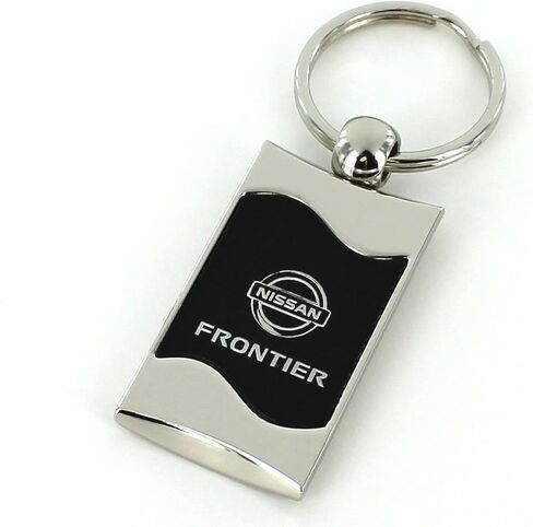 AU-TOMOTIVE GOLD Spun Brushed Metal Key Chain for Nissan Frontier (Black) in Saudi Arabia