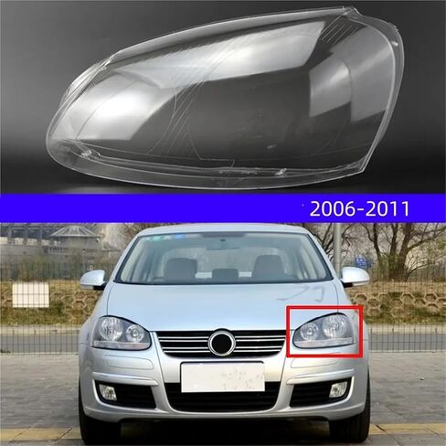 متوافق مع Vw Sagitar 2006 2007 2008 2009 2010 2011 غطاء المصابيح الأمامية عدسة شفافة عاكس الضوء غطاء المصباح الأمامي (يسار) in Saudi Arabia