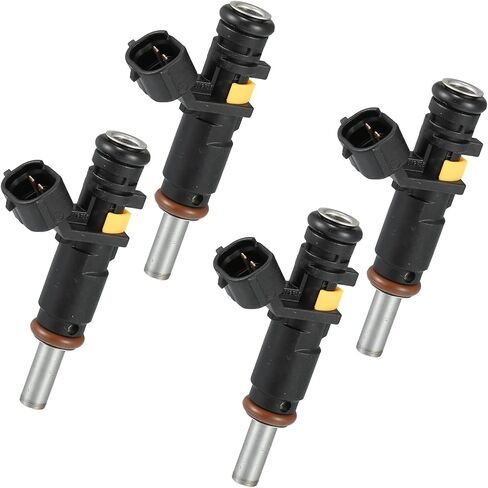 Motoforti Fuel Injector for Mini Cooper 1.6 Flow Matched No.13537528176 | Fuel Injection Nozzle Black 4 Pcs Long-lasting in Saudi Arabia