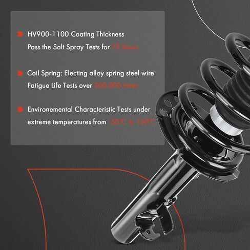 A-Premium Front Pair (2) Complete Strut & Coil Spring Assembly Compatible with Ford Escape 2014, Driver and Passenger Side in Saudi Arabia