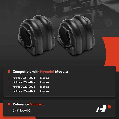 A-Premium 2 x Left & Right Sway Bar Bushing Kit, Compatible with Hyundai Elantra 2021 2022 2023 2024 in Saudi Arabia