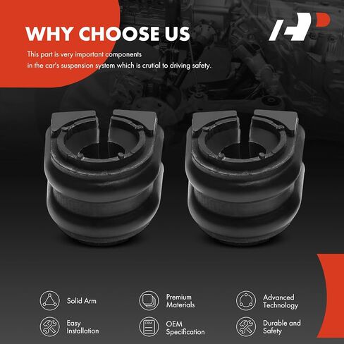 A-Premium 2 x Left & Right Sway Bar Bushing Kit, Compatible with Hyundai Elantra 2021 2022 2023 2024 in Saudi Arabia