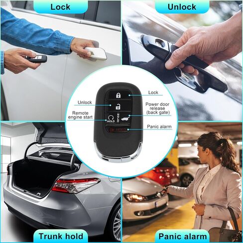 X AUTOHAUX KR5TP-4 433Mhz Replacement Keyless Entry Remote Smart Key Fob for Honda Civic Hatchback 2022-2024 for Honda CR-V 2023-2025 72147-T43-A11 72147T43A11 4A 5 Buttons in Saudi Arabia