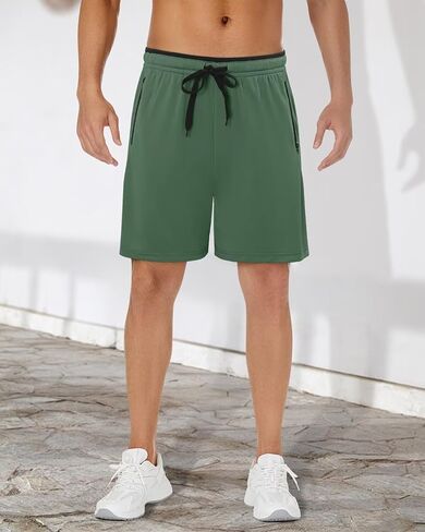 Men's Casual Shorts Athletic Lightweight Summer Beach Shorts with Pockets in Saudi Arabia