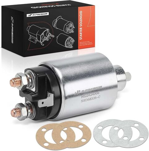 A-Premium Starter Solenoid Compatible with Hyundai, Subaru, Dodge, Kia, Mitsubishi, Suzuki, Eagle, Mazda, Mercury, Nissan, Plymouth, Pontiac, Saab Models - Sonata, Crosstrek, Forester, Impreza - 12V in Saudi Arabia