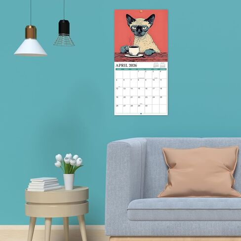 2025 Wall Calendar - Natures Calendar 2025, January 2025 - December 2025, 12" x 24" (Open), White Elephant Gifts For Adults, Hanging Hole, Block and Holidays, Funny Gag Gift in Nature in Saudi Arabia