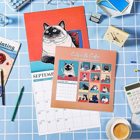 2025 Wall Calendar - Natures Calendar 2025, January 2025 - December 2025, 12" x 24" (Open), White Elephant Gifts For Adults, Hanging Hole, Block and Holidays, Funny Gag Gift in Nature in Saudi Arabia