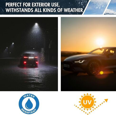iJDMTOY Black-Out Smoked Lens Amber Full LED Strip Bumper Side Marker Light Kit Compatible With Jeep 2008-2012 Gen2 Liberty in Saudi Arabia