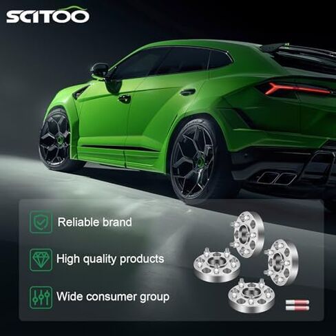 فواصل عجلة SCITOO 4X 10 مم 5x100 5x112mm 57.1mm Hub تتحمل 5 العروة 14x1.5 ترصيع متوافقة مع G-olf لفواصل عجلات Passat in Saudi Arabia