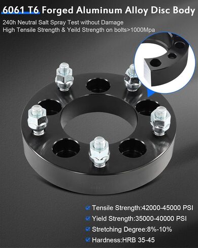 ECCPP Change your bolt pattern from 5x4.75 to 5x5.5 Wheel Adapters Conversion 1.25 inch 5 lug Fit for GMC Sonoma 1991-2004| for Cadillac XLR 2004-2009 | for Chevrolet Corvette 1984-2019-2PCS in Saudi Arabia