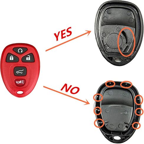 Car for GMC Key Shell Case Replacement Key Cover Fit for GMC Acadia Yukon Chevy Suburban Tahoe Traverse Cadillac Escalade SRX Buick Enclave Saturn Outlook (Black) in Kuwait