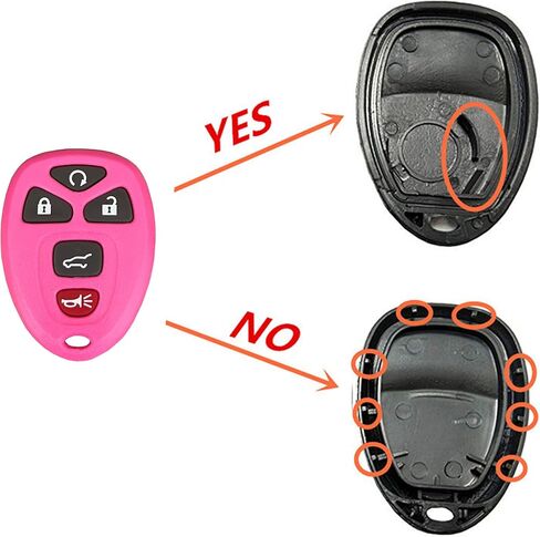 Car for GMC Key Shell Case Replacement Key Cover Fit for GMC Acadia Yukon Chevy Suburban Tahoe Traverse Cadillac Escalade SRX Buick Enclave Saturn Outlook (Black) in Kuwait