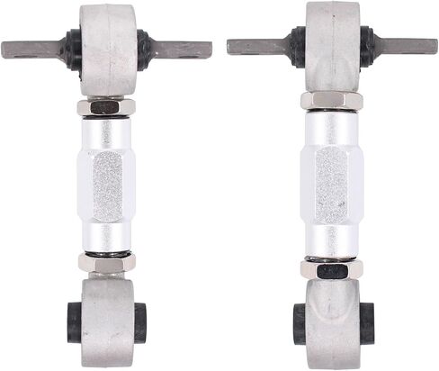 ApplianPar Left and Right Pair Rear Camber Arms Kit for Civic 1992-2000 for Acura Integra 1990-2001 for CRX Silver Adjustable Control Arm in Saudi Arabia