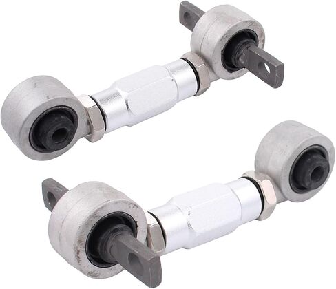ApplianPar Left and Right Pair Rear Camber Arms Kit for Civic 1992-2000 for Acura Integra 1990-2001 for CRX Silver Adjustable Control Arm in Saudi Arabia
