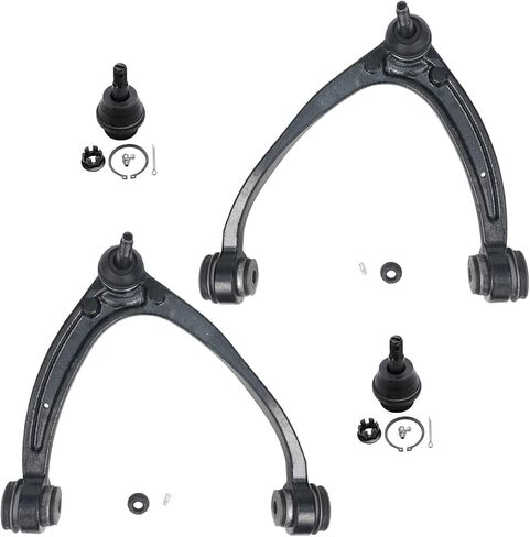 Detroit Axle - Front 4pc Control Arms Kit for Chevy GMC Suburban Silverado Sierra Yukon XL 1500 Tahoe Avalanche Cadillac Escalade ESV EXT 2 Upper Control Arms 2 Lower Ball Joints Replacement in Kuwait