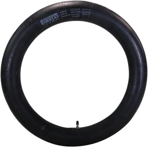 Pirelli Heavy Duty Off-Road Inner Tube – Fits 100/100-18 to 120/100-18 Dirt Bike Tires; Butyl Rubber Tube with TR-4 Metal Valve Stem for Motocross, Enduro, and Cross-Country Riding; NHS Off-Road Use in Saudi Arabia
