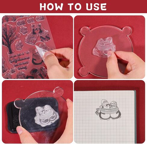 GLOBLELAND Christmas Penguins Silicone Clear Stamps with Gingerbread Man Shape for Card Making DIY Scrapbooking Photo Album Decoration Paper Craft,6.3x4.3 Inches in Saudi Arabia