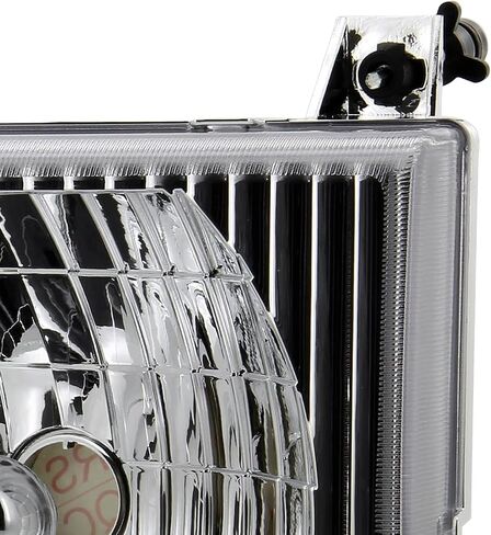 SPEC-D TUNING Euro Chrome Housing Clear Lens Headlights Lamps Compatible with 1992-2006 Ford Econoline Van E150 E250 E350 E450 L+R Pair Head Light Lamp Assembly in Saudi Arabia