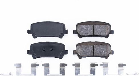 Power Stop Rear Brake Kit For Chevrolet Colorado 2015-20 | GMC Canyon 2015-20 - Ceramic Brake Pads With Installation Hardware, 17-1806 in Saudi Arabia