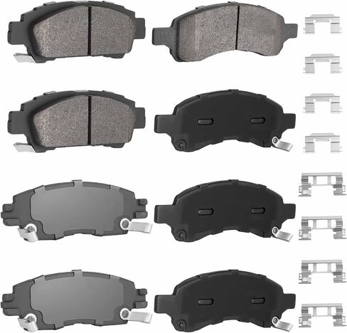 8PCS Rear Front Semi-Metal Brake Pads Fit for Buick Enclave 2008-2017 for Chevrolet SSR 2006 for Trailblazer 2006-2009 for GMC Acadia 2007-2016 for Saturn Outlook 2007-2010 in Saudi Arabia