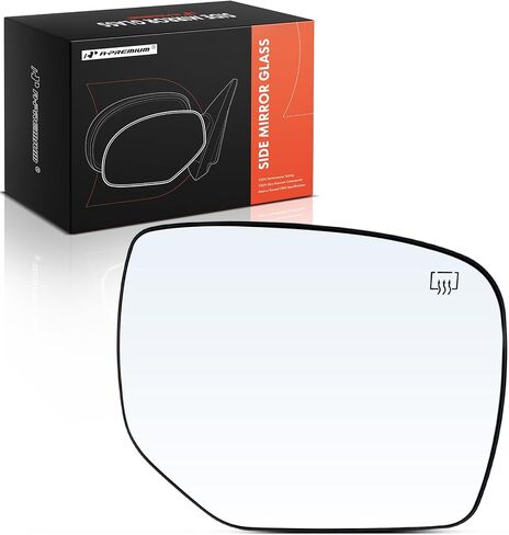 A-Premium Left Driver Side Heated Mirror Glass with Backing Plate - Compatible with Subaru Forester 2014 2015 2016 2017 2018 - Exterior Side View Flat Mirror in Saudi Arabia