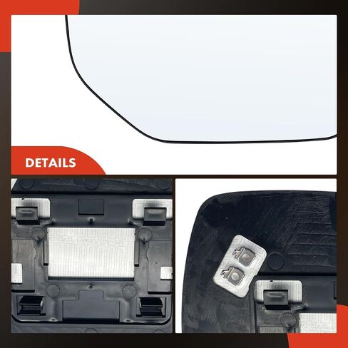 A-Premium Left Driver Side Heated Mirror Glass with Backing Plate - Compatible with Subaru Forester 2014 2015 2016 2017 2018 - Exterior Side View Flat Mirror in Saudi Arabia